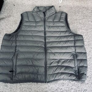 Hawke & Co Sport Performance Puffer Vest XL Gray Duck Down Blend Warm Casual